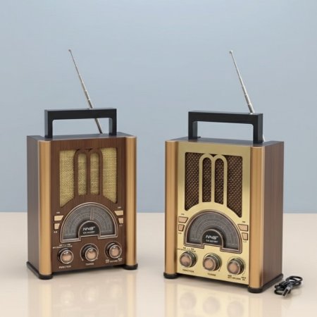 راديو NS-6618BT المحمول بتصميم كلاسيكي