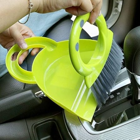 مكنسة + كريك بلاستيك لتنظيف المساحات الصغيرة